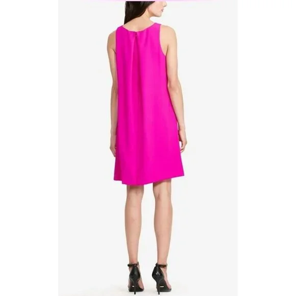 Ralph Lauren Womens Sleeveless Pink Dress 16W Polyester Blend - Picture 2 of 14